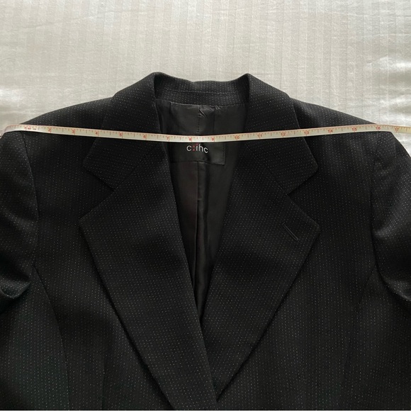 Like New Black& White Striped Dress Suit 2pcs ( jacket and skirt) - Picture 5 of 16